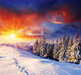 AS #27282738 Leonid Tit Winterlandschaft bei Morgenröte