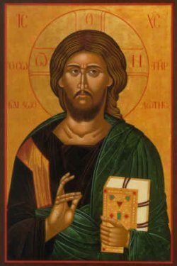 Christus der Erlöser von Andrei... Orthodoxe russische Ikone Jesus Christus